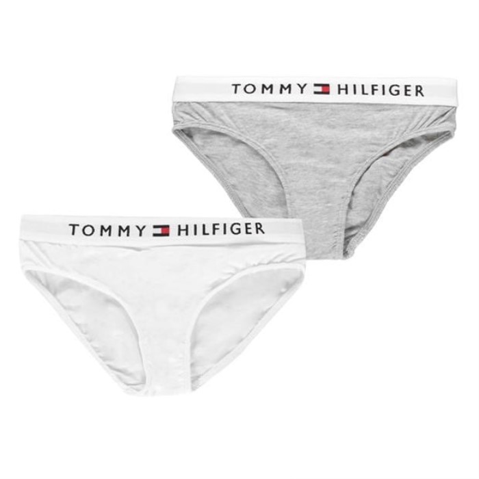 2 Pakke Logo Truser Tommy Hilfiger Norge Grå/hvit 0ud