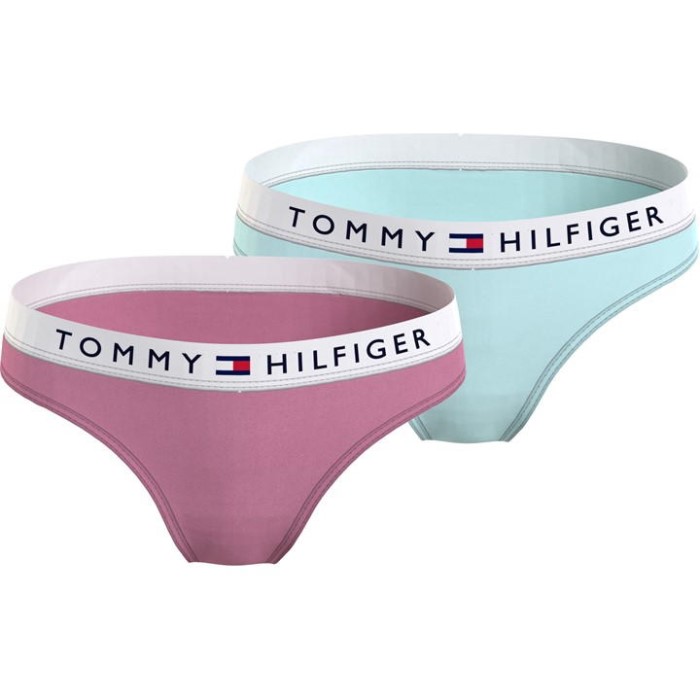 2pk Logo Brief Junior Jenter Tommy Hilfiger Norge Rose/aqua 0vs