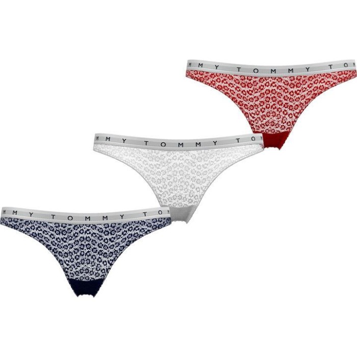 3 Pakke Thongs Multi Tommy Hilfiger Norge
