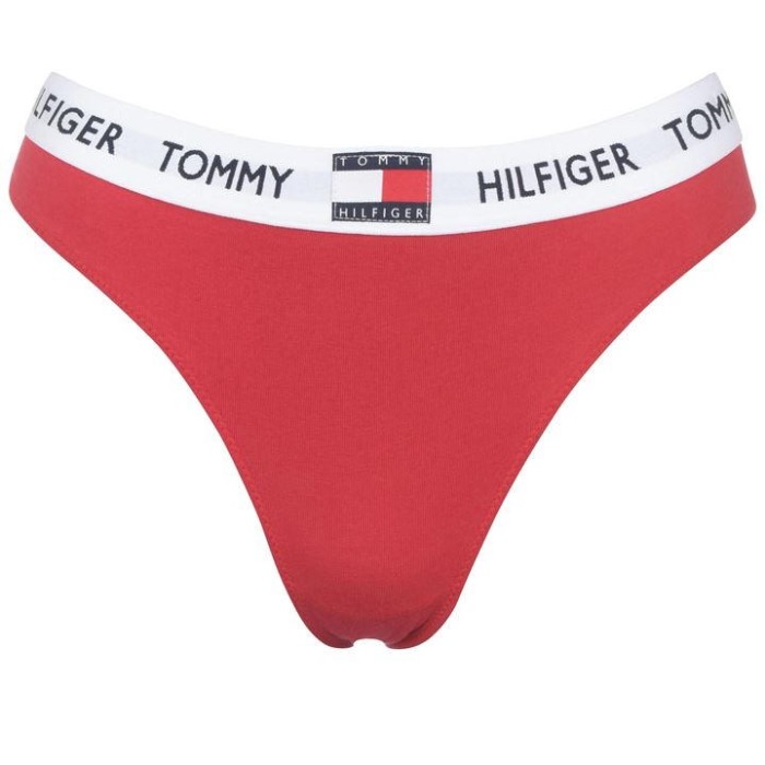 85 Bomullsstreng Tommy Hilfiger Norge Tango Rød Xcn