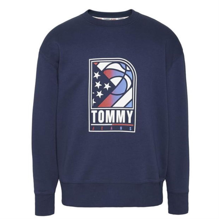 Basketball Crew Sweatshirt Tommy Hilfiger Norge Navy C87