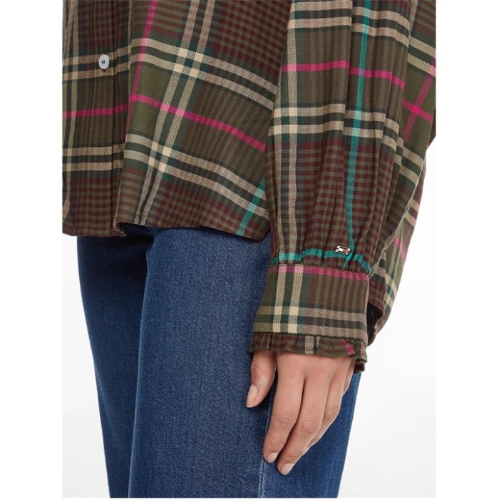 Rutete Flanellbluse Ls Tommy Hilfiger Norge Stor Rutete