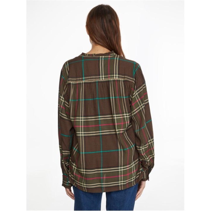 Rutete Flanellbluse Ls Tommy Hilfiger Norge Stor Rutete