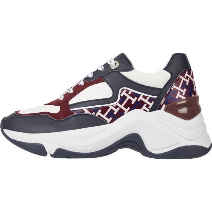 Chunky Sneaker Monogram Tommy Hilfiger Norge Rwb Mono