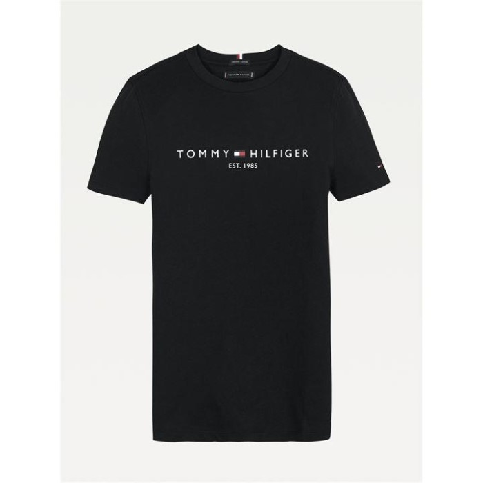 Essensiell T-skjorte For Barn Svart Bds Tommy Hilfiger Norge