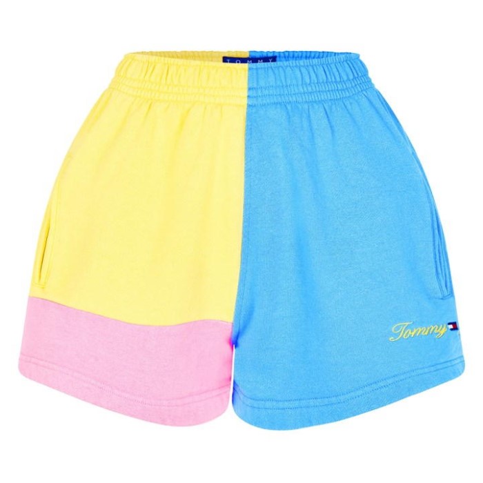 Colourblock Shorts Aqua C4p Tommy Hilfiger Norge