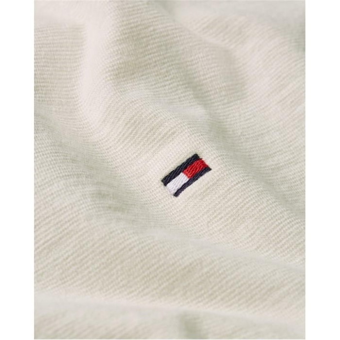 Bomull Lin T-skjorte Tommy Hilfiger Norge Fjær Hvit