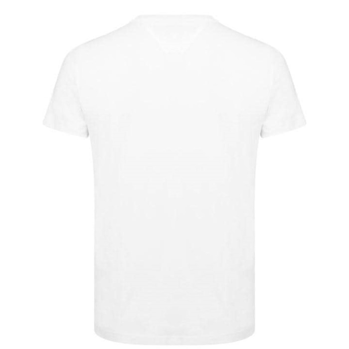 Bomull Lin T-skjorte Tommy Hilfiger Norge Fjær Hvit