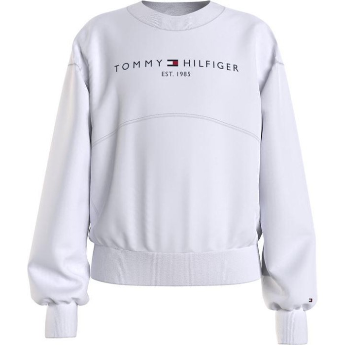 Essential Sweatshirt Ybr Hvit Tommy Hilfiger Norge