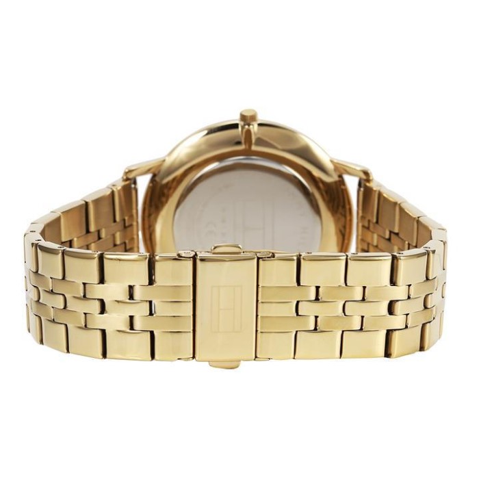 Herre Blå Urskive Gullbelagt Armbåndklokke Tommy Hilfiger Norge Blå/gull