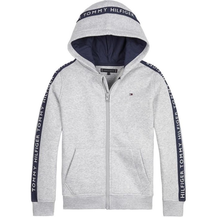 Glow In The Dark Hettegenser Med Glidelås Lt Grå Lyng Tommy Hilfiger Norge