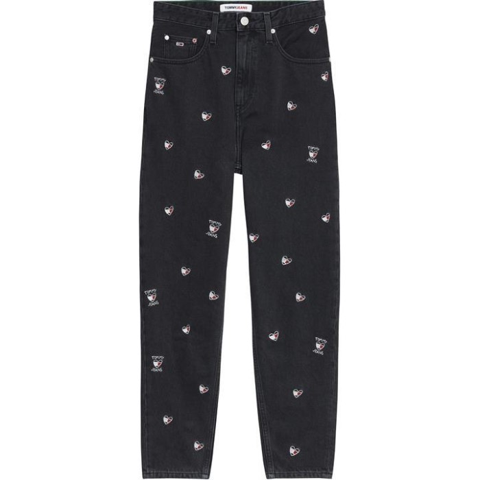 High Rise Heart Jeans Tommy Hilfiger Norge Denim Svart 1bz