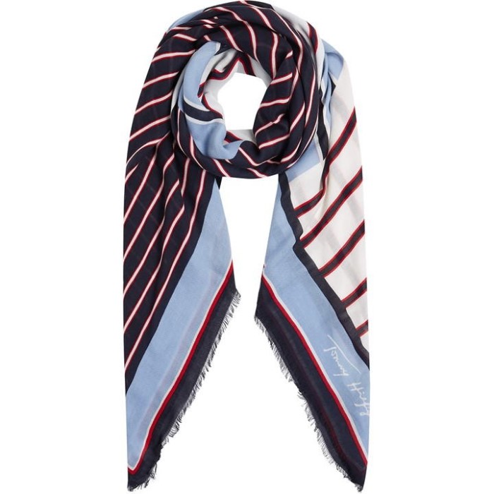 Ikonisk Soft Square Co/md 130x130 Tommy Hilfiger Norge Blue Mx0gy