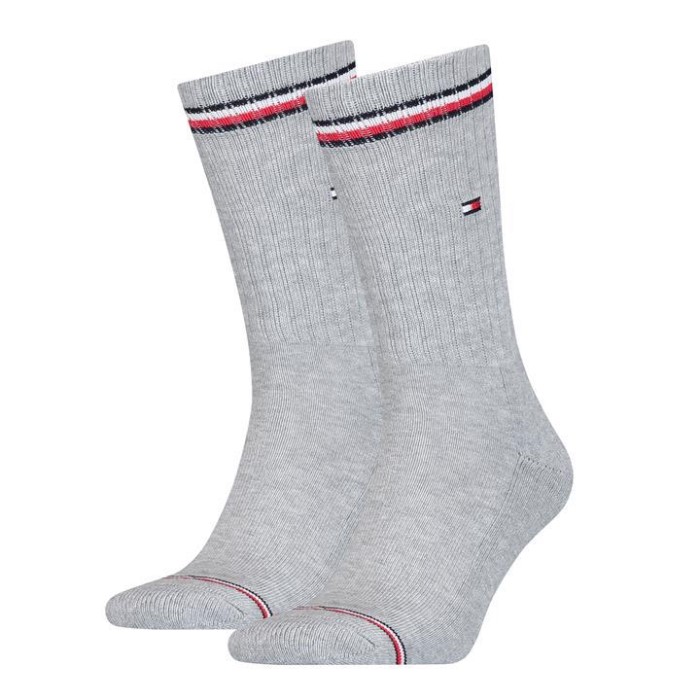 Icon Crew Sokker 2 Par Herre Tommy Hilfiger Norge Grå