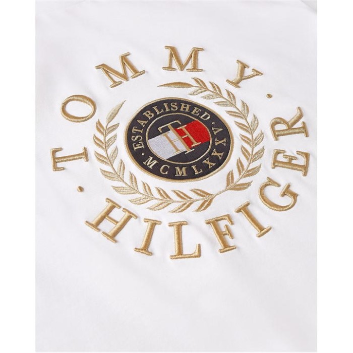 Ikon Logo T-skjorte Hvit Ybr Tommy Hilfiger Norge