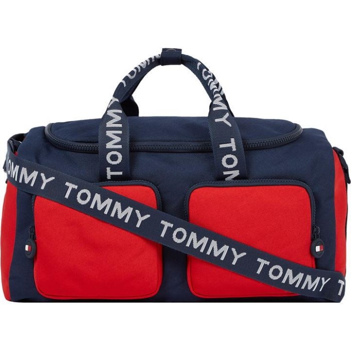Barn Corporate Duffle Tommy Hilfiger Norge Marine/rød