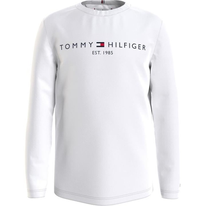 Langermet Essensiell T-skjorte Tommy Hilfiger Norge Hvit Ybr