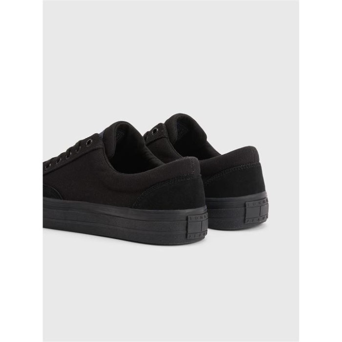 Lav Topp Skater Trenere Svart/svart Bds Tommy Hilfiger Norge