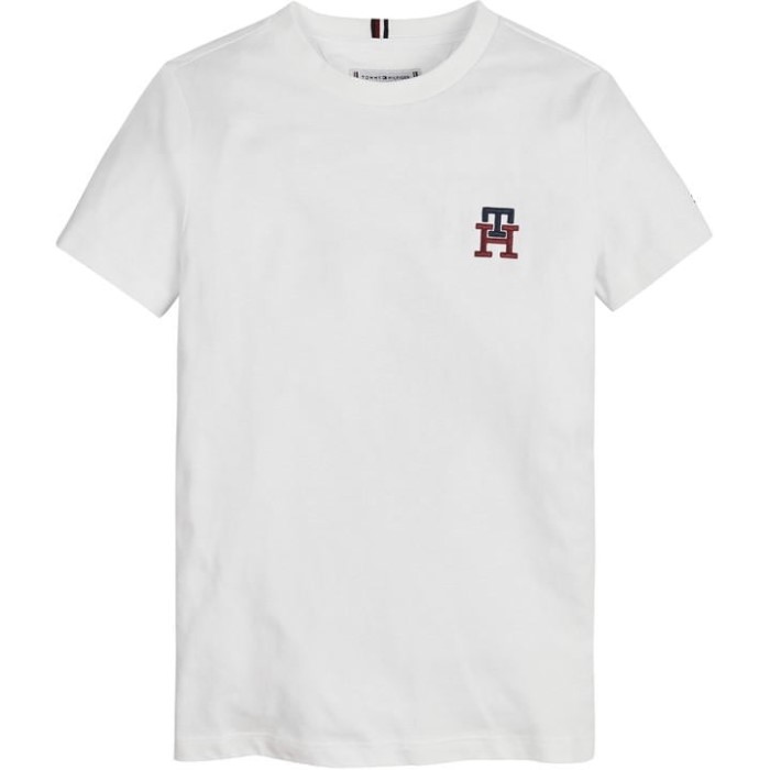 Monogram T-skjorte S/s Tommy Hilfiger Norge Hvit