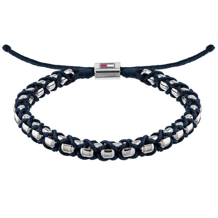 Metall Perle Armbånd Sølv/svart Tommy Hilfiger Norge