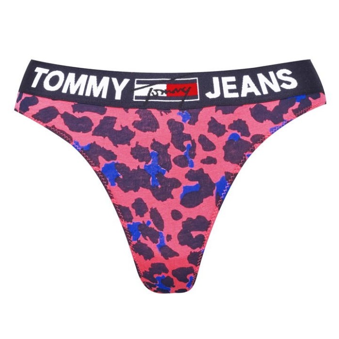 Print Thong Rød Leopard Tommy Hilfiger Norge