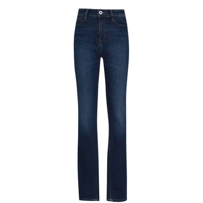 Beskytte Frakk Høy Stige Skinny Santana Jeans Tommy Hilfiger Norge Blue