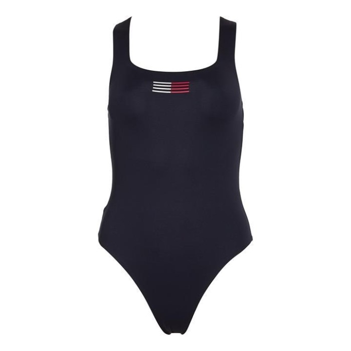 Racerback One Piece Desert Sky Tommy Hilfiger Norge
