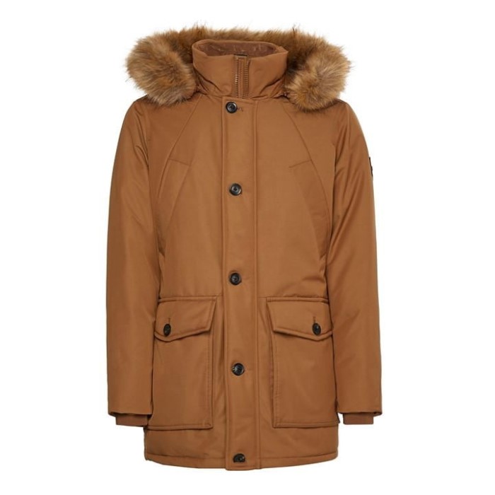 Rockie Down Parka Beige Gwj Tommy Hilfiger Norge