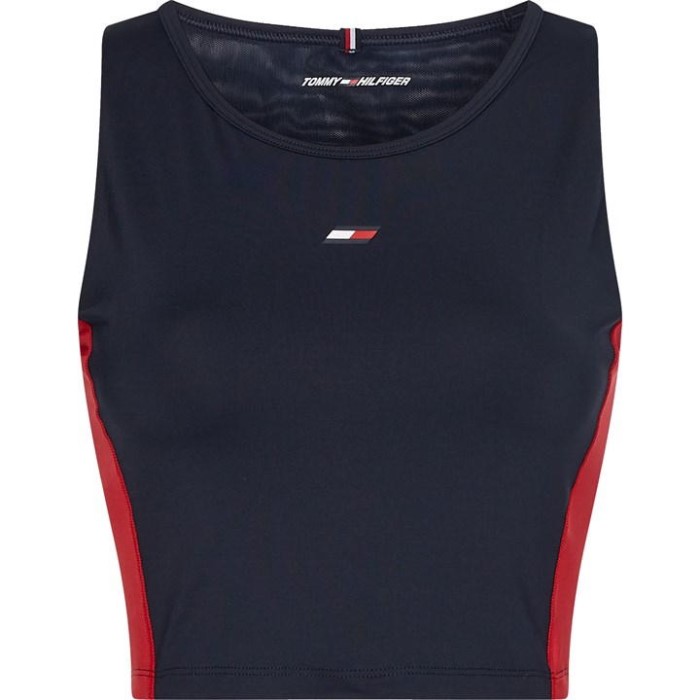 Slim 2in1 Color Block Tank Top Tommy Hilfiger Norge Desert Sky/red