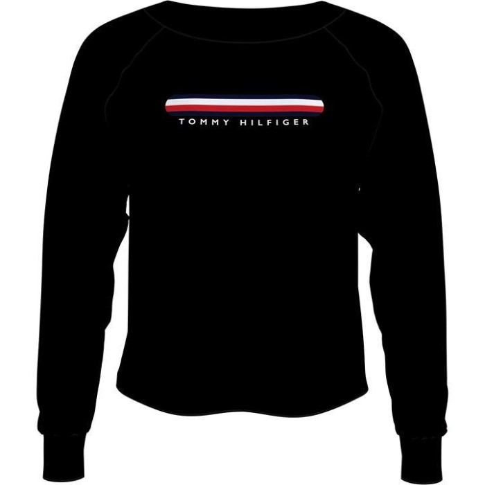 Seacell Crew Neck Genser Svart Tommy Hilfiger Norge
