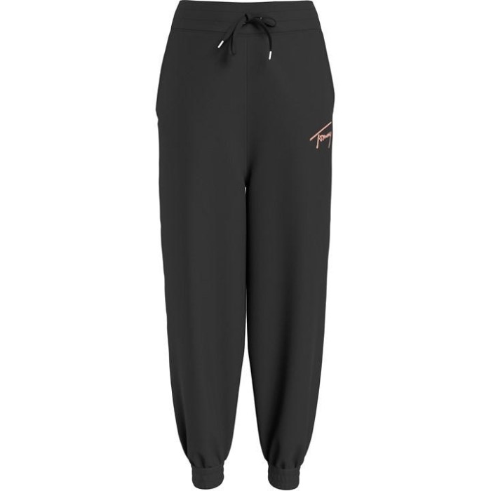 Signatur Joggebukse Svart Bds Tommy Hilfiger Norge