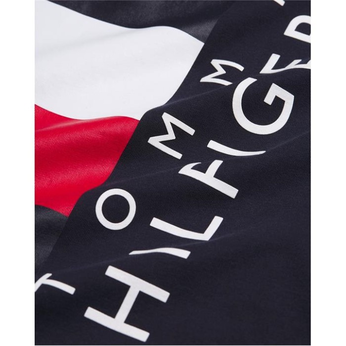 Stripe Box T-skjorte Tommy Hilfiger Norge Desert Sky Dw5