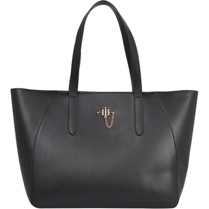 Th Chain Tote Svart Bds Tommy Hilfiger Norge