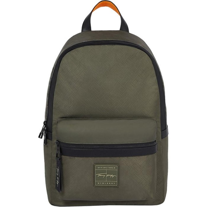 Th Signatur Ryggsekk Army Green 0h7 Tommy Hilfiger Norge