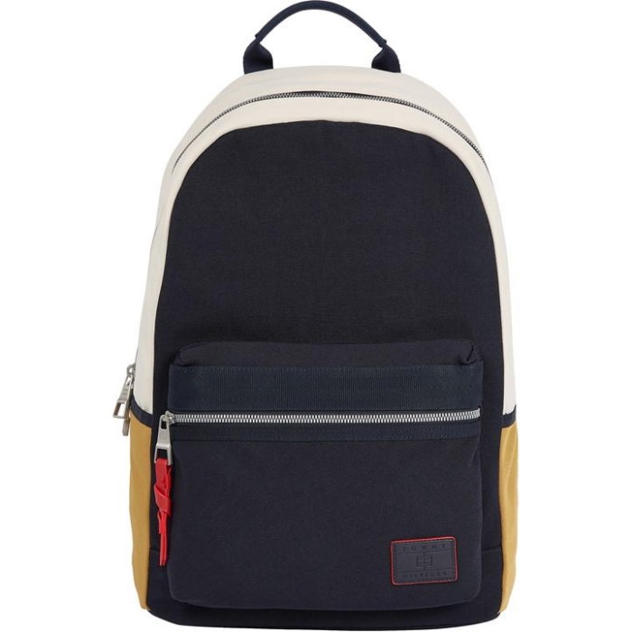 Th Overskuddsryggsekk Marine Gul 0gy Tommy Hilfiger Norge