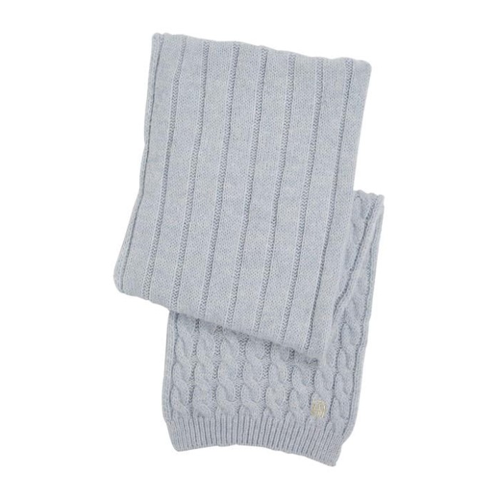 Th Tidløse Skjerf Kabel Grå C1o Tommy Hilfiger Norge