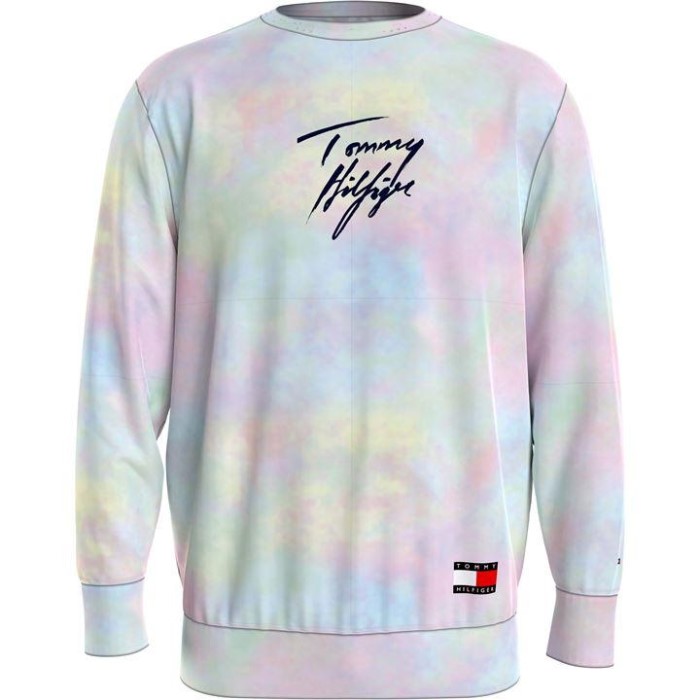 Spor Topp Lwk Cloud Dye Tommy Hilfiger Norge Cloudy Haze
