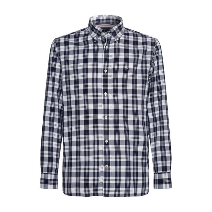 Tommy Rutete Skjorte Tommy Hilfiger Norge Marine/hvit 0ms