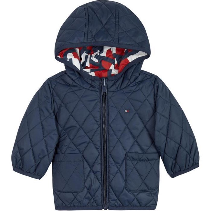 Tommy Hilfiger Norge C87 Twnavy Tommy Hilfiger Norge Baby Vendbar Jakke Babyer