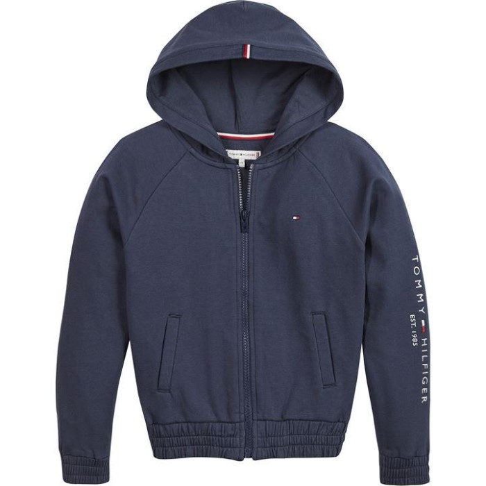 Tommy Hilfiger Norge C87 Twinavy Infants Essential Hettegenser Med Glidelås
