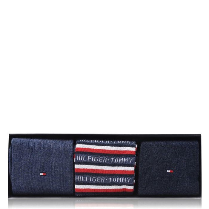 Tommy Hilfiger Norge Denim Logo Herresokker Gaveeske