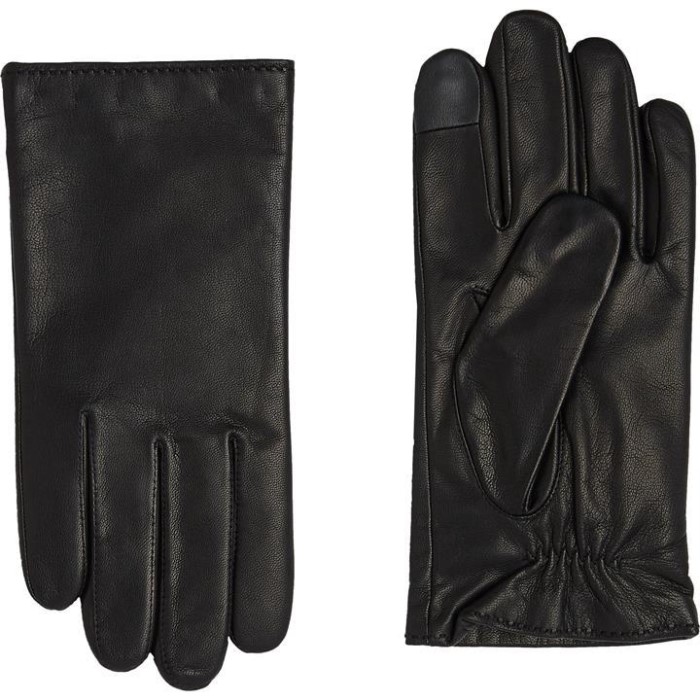 Tommy Hilfiger Norge Flagg Skinnhansker Herre Sort Tommy Hilfiger Norge