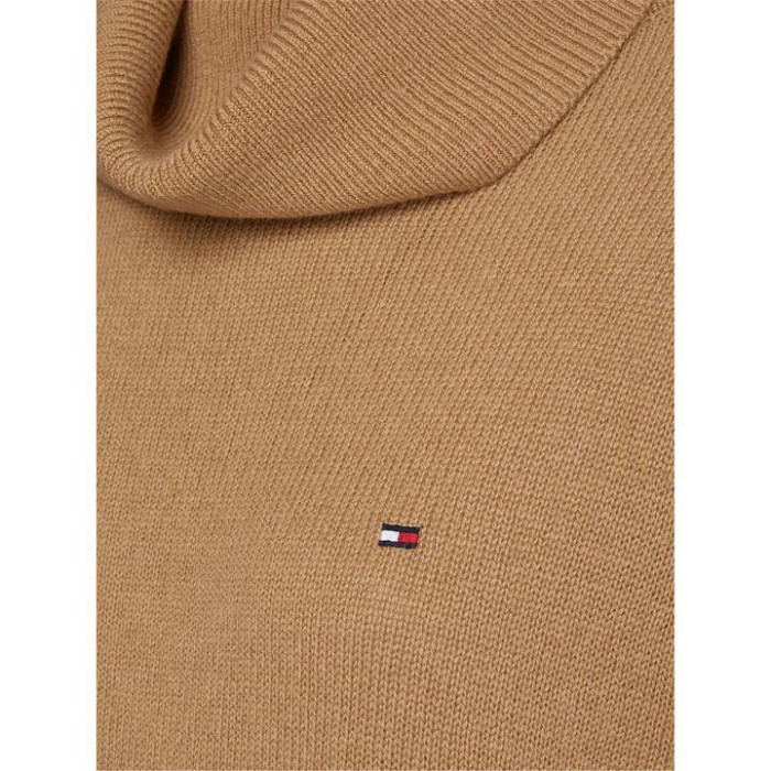 Tommy Hilfiger Norge Gw8 Countkhaki Rulleneck Strikket Kjole