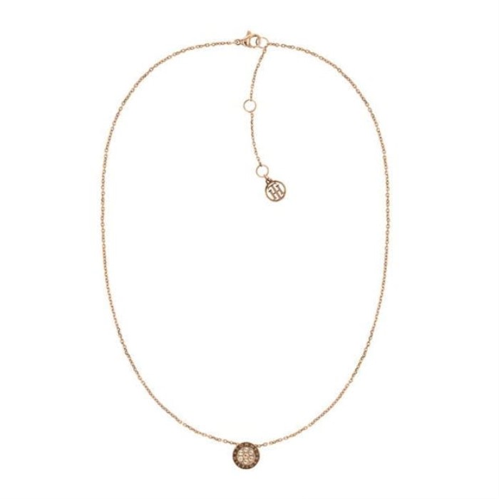 Tommy Hilfiger Norge Gull Tommy Crystal Ncklce Ld10