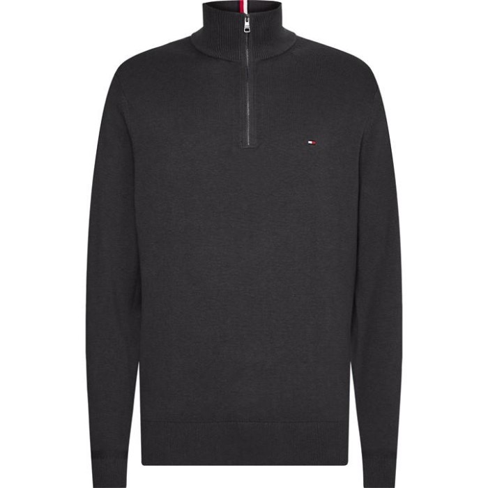 Tommy Hilfiger Norge Grå P92 Pima Org Ctn Cashmere Zip Mock