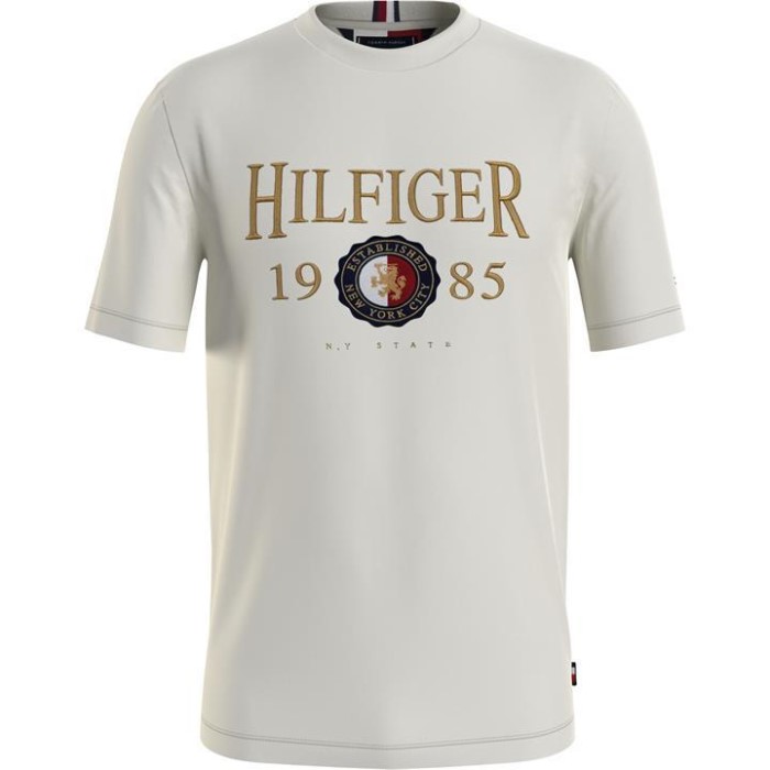 Tommy Hilfiger Norge Icon Tee Herre Elfenben Ybi Tommy Hilfiger Norge