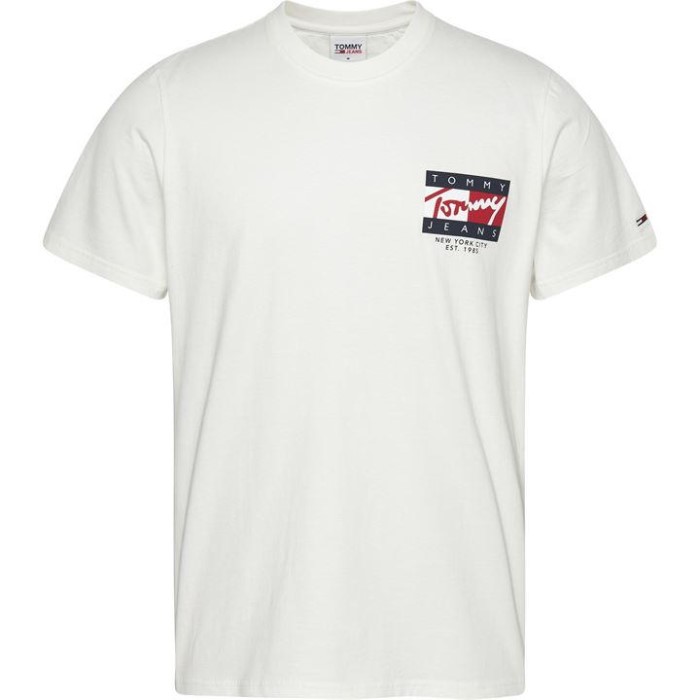Tommy Hilfiger Norge Elfenben Ybi Vintage Flagg T-skjorte