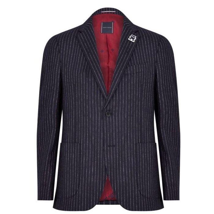 Tommy Hilfiger Norge Marine Pinstripe Jakke