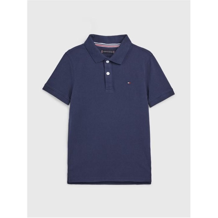 Tommy Hilfiger Norge Twilight Marine Tommy Hilfiger Norge Kortermet Polo Skjorte Spedbarn Gutter
