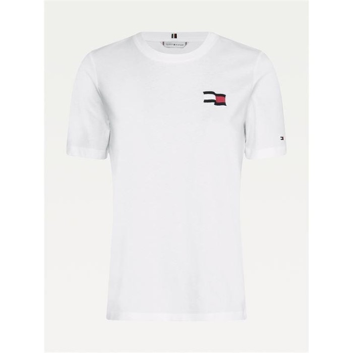 Tommy Hilfiger Norge Hvit Ybr Tommy Hilfiger Norge Motion Flag T-skjorte